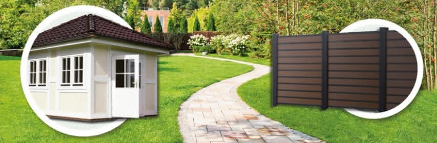 Inspiration Blockbohlenhaus + Sichtschutz