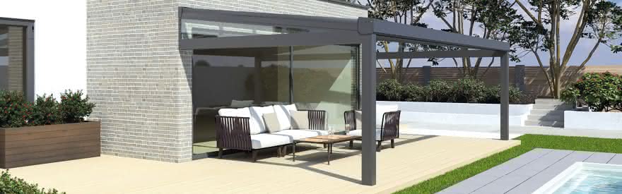 Terrassenüberdachung aus Aluminium