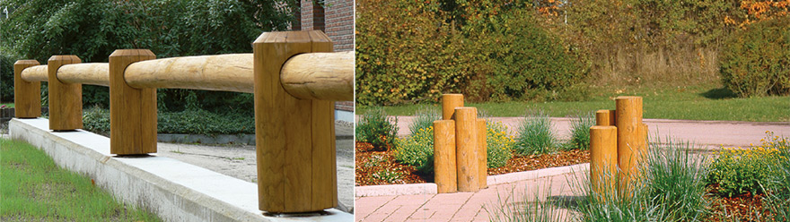 Holzpalisaden