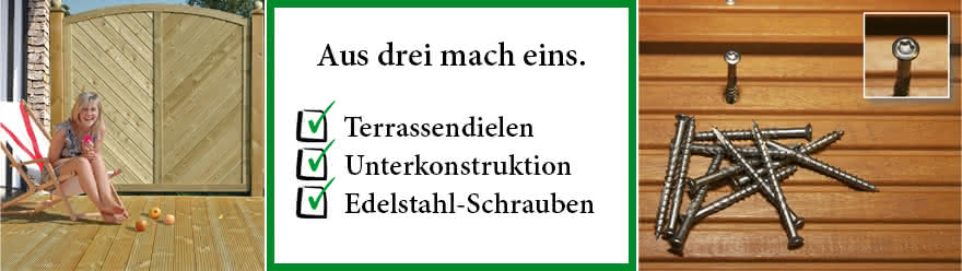 Günstige-Terrassendielen-Sets