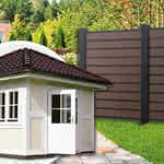 Inspiration Blockbohlenhaus + Sichtschutz