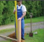 Wie sie Pfosten richtig verankern