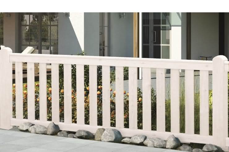 Vorgartenzaun Pforte | Fichte Grauweiß