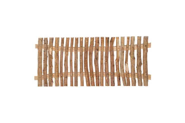 Staketenzaun Altmark, Zaun Element 180x80 cm, Haselnuss Zaun Element