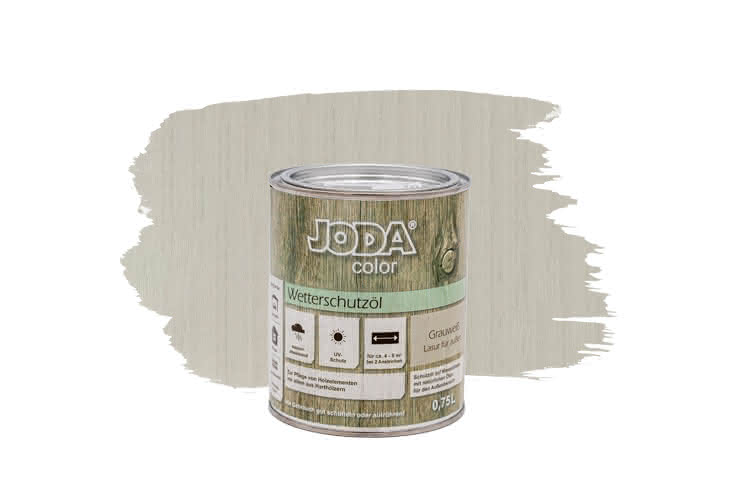 Joda Color Wetterschutzöl 0,75 Liter Grauweiß 0,75 Liter | Grauweiß