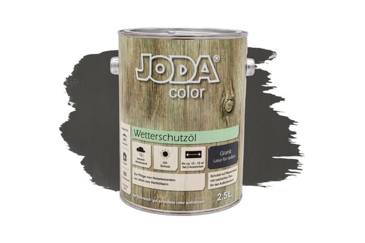 Joda Color Wetterschutzöl 2,5 Liter Granit 2,5 Liter | Granit