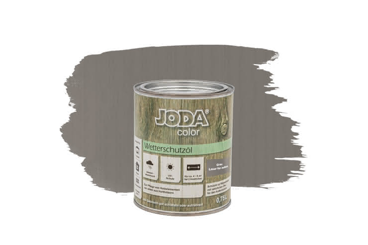 Joda Color Wetterschutzöl 0,75 Liter Grau 0,75 Liter | Grau