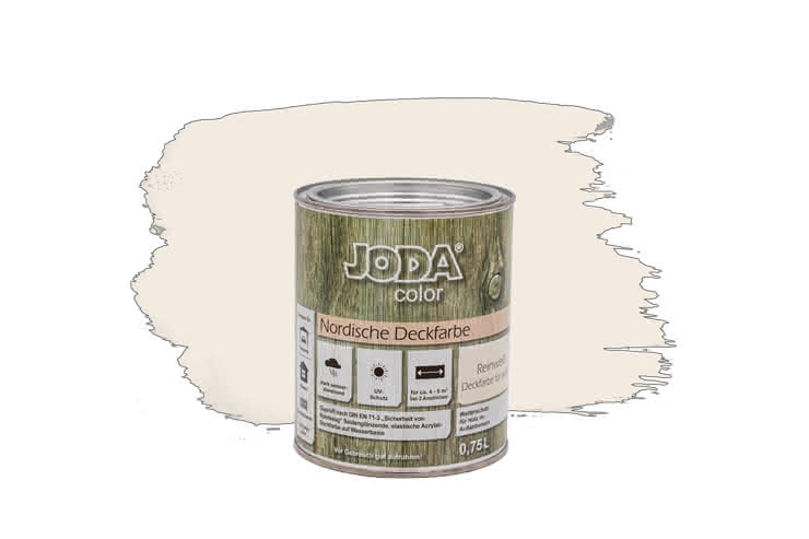Joda®color Nordische Deckfarbe 0,75 Liter Reinweiß 0,75 Liter | Reinweiß