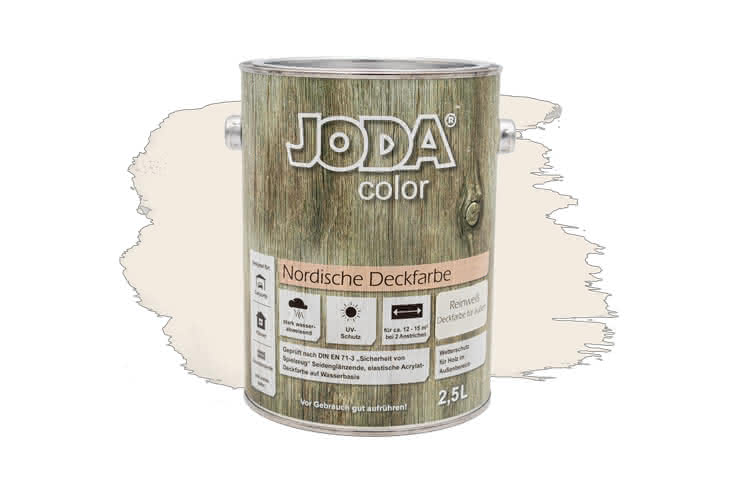 Joda®color Nordische Deckfarbe 2,5 Liter Reinweiß 2,5 Liter | Reinweiß