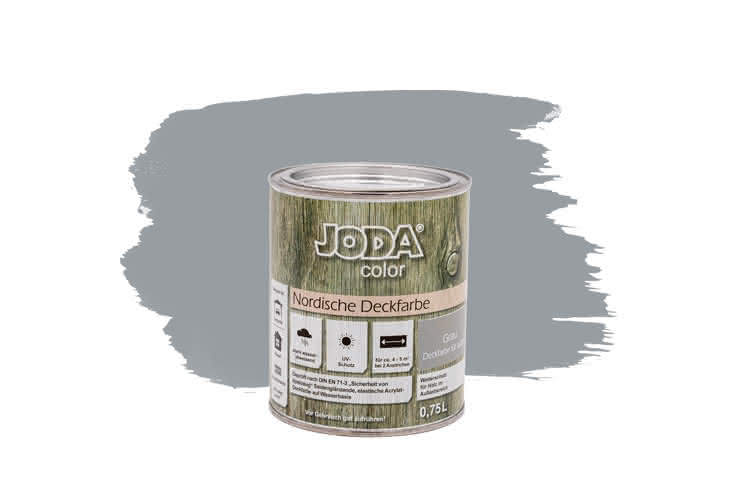 Joda®color Nordische Deckfarbe 0,75 Liter Grau 0,75 Liter | Grau