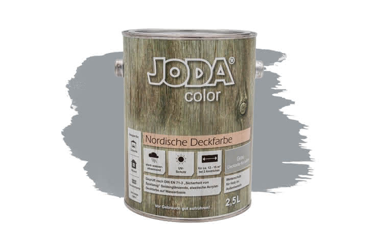 Joda®color Nordische Deckfarbe 2,5 Liter Grau 2,5 Liter | Grau