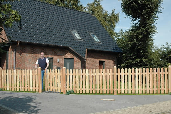 Holsteinzaun 95 Doppeltor 300x80 cm Lärche natur Doppeltor 300x80 cm