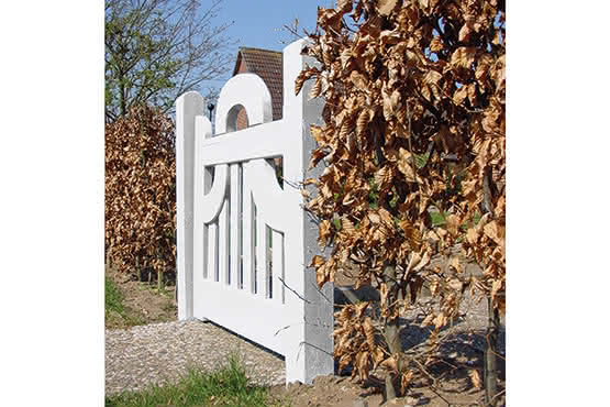 Gartentor Ammerland geschwungen 100x100/90cm Pforte KDI grün Pforte 1,00 m | KDI grün