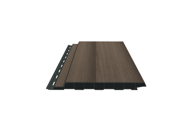 PVC-Fassaden-Standardprofil, foliert, 17x180x6000 mm anteak Anteak