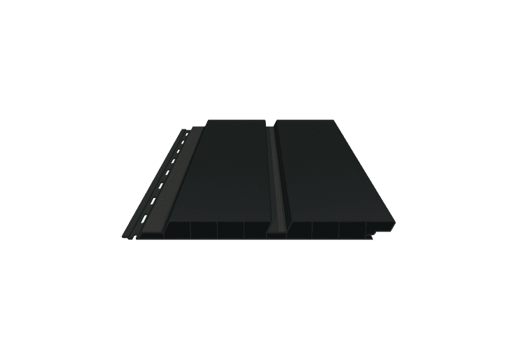 PVC-Fassaden-Doppelprofil mit Schattenfuge, foliert, 17x200x6000 mm anthrazitgrau Anthrazitgrau