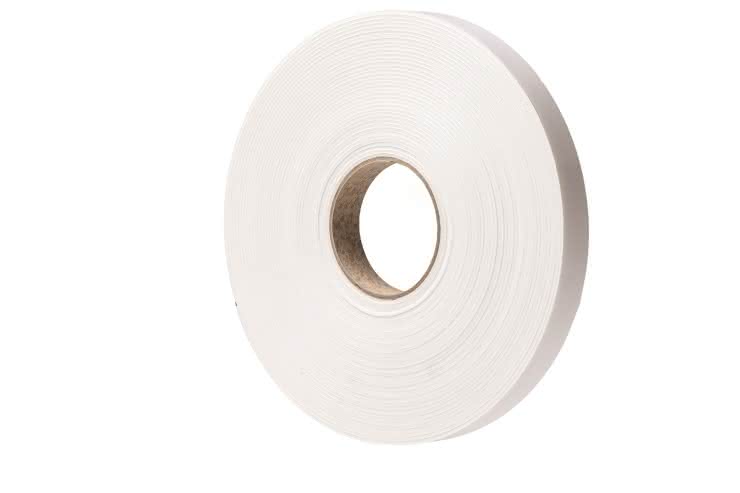Anti-Lärm-Schaum-Kompriband weiß 50 mm breit, Rolle à 20 m 
