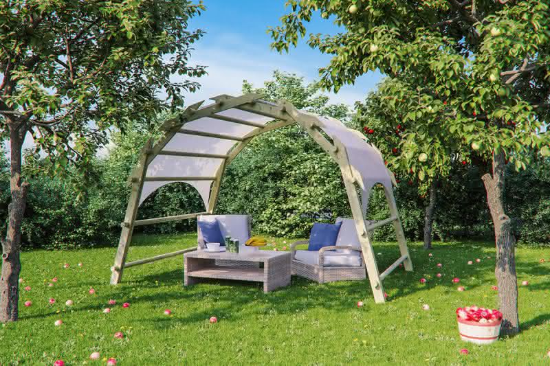 Arkaden-Bogen Typ 2 - kleiner Bogen 330x250 cm Bogen Typ 2 Nadelholz Bogen Typ 2