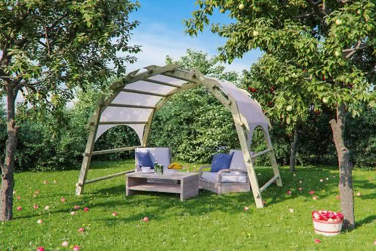Arkaden-Bogen Typ 2 - kleiner Bogen 330x250 cm Bogen Typ 2 Nadelholz Bogen Typ 2