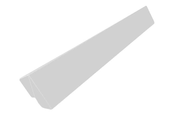 Außenecke für Hartschaum-Winkel Topline 9 mm weiß 400 mm 