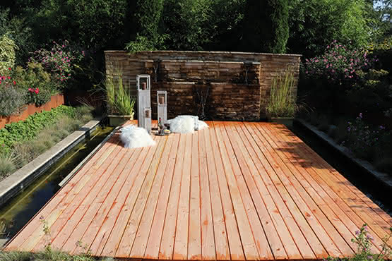 Terrassendielen Lärche 44x145 mm Belags-Profil 