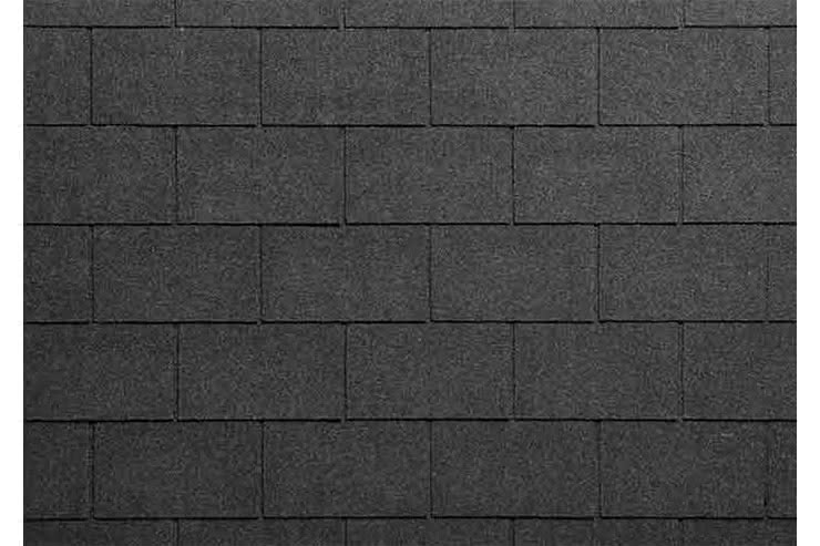 Bitumen-Dachschindeln, Rechteck, schiefergrau Schiefergrau