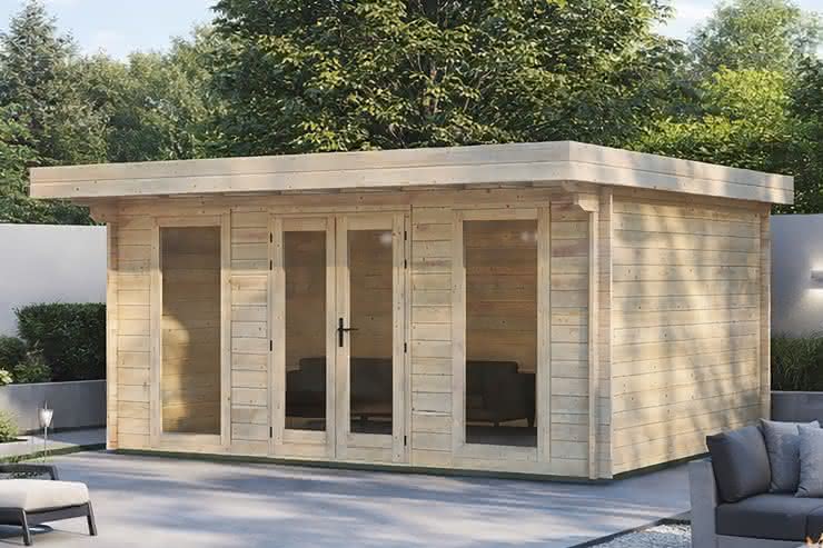 Blockhütte Eutin 480 x 360 cm 