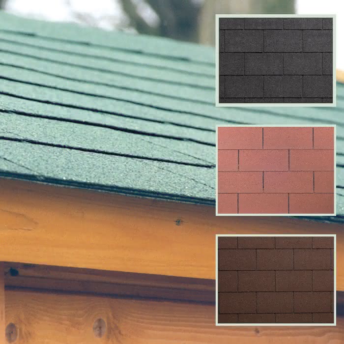 Bitumen-Dachschindeln, Rechteck