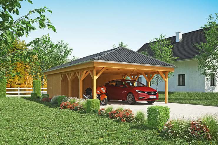 Doppelcarport Keitum | Breite: 605 cm 
