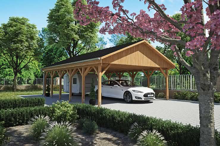 Doppelcarport Würzburg| Breite: 605 cm 