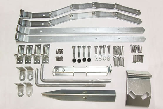 Doppeltorbeschlag gebogen 