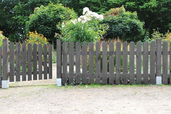 Frieslandzaun Pforte 100x80 cm, Fichte basaltgrau 100 x 80 cm Pforte gerade | Fichte basaltgrau