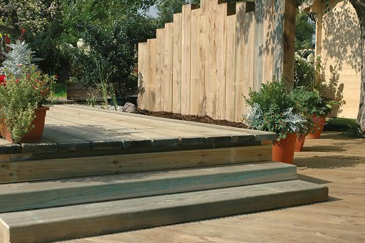 Gartenschwellen  ca. 13 x 23 cm gehobelt | 2,50 m