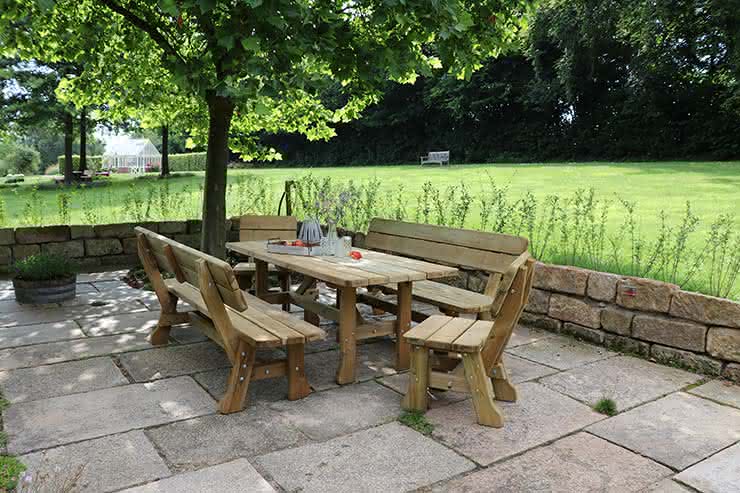 Gartenmöbel Vogtland Stuhl mit Lehne 55x43x93 cm KDI Stuhl | KDI grün