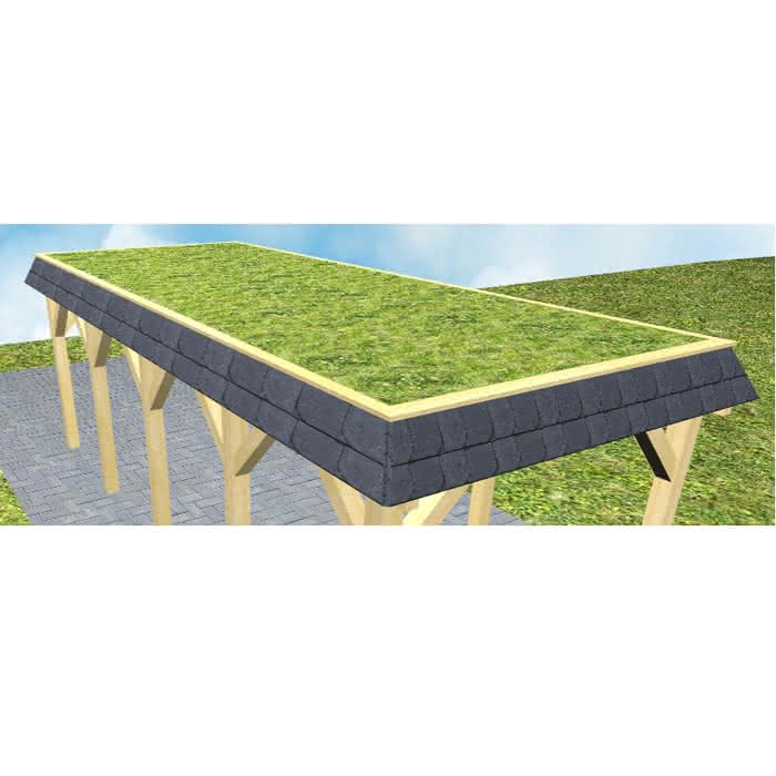 Gründachbausatz für Carports Gettorf | M (mittel)