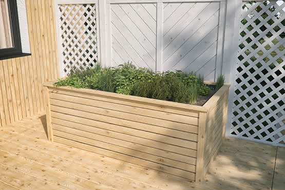 Rhombus-Hochbeet 190x100x72 cm Lärche naturbelassen 190 x 100 x 72 cm