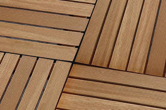 Terrassenfliesen Bangkirai 50x50 cm, FSC-zertifiziert (FSC 100%) 