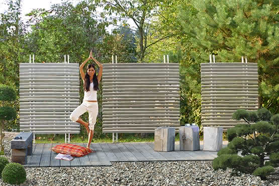 Lamellenzaun Dubai Jalousiezaun mit Lamellen 