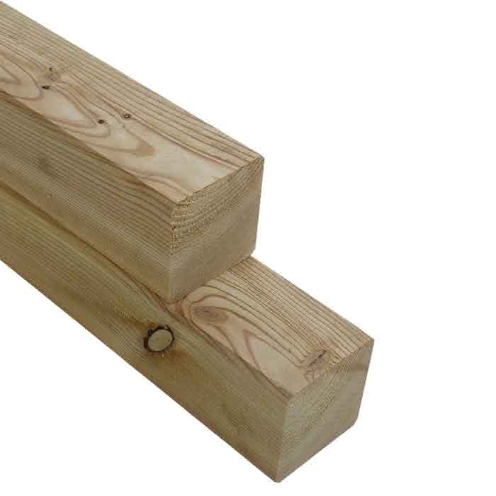 Gehobeltes Lärchen Konstruktionsholz KD 90 x 90 mm | 5,00 m