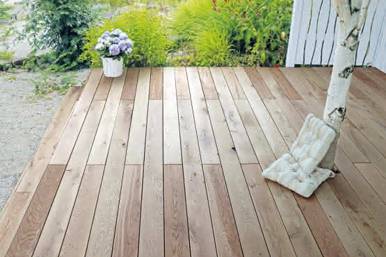 Eiche naturbelassen, beidseitig glattes Profil, FSC-zertifiziert (FSC 100%) 