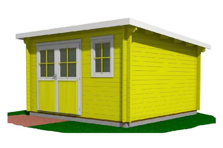 Blockbohlenhaus 368 x 368 cm | 28 mm 