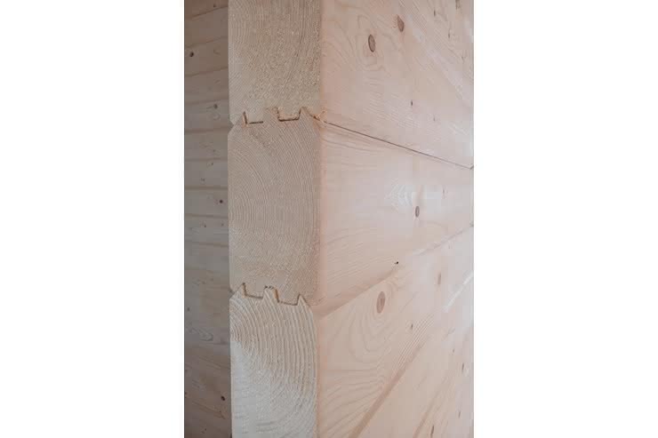 90 x 146 mm Fichte-Blockbohle, Länge 6,35 m 6,35 m