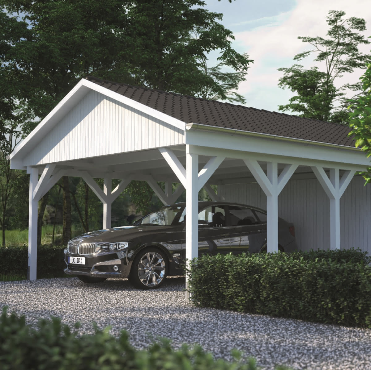 Carport Fur Schneelasten Bis Zu 125 Kg Qm Und Windlastzone 3