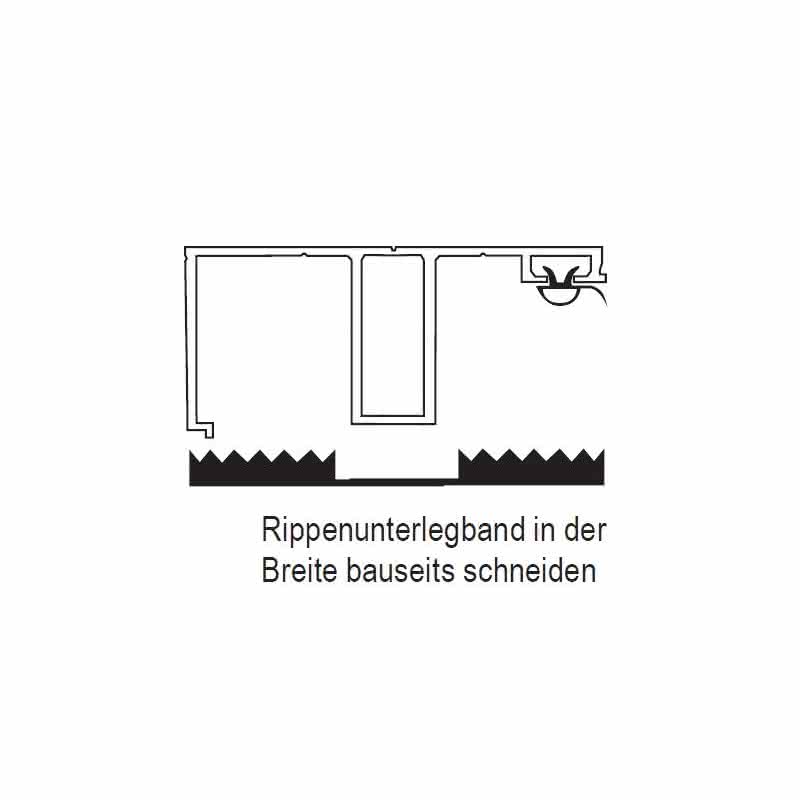 Deckprofil A2 Rand, 28x60 mm 6000 mm 6000 mm