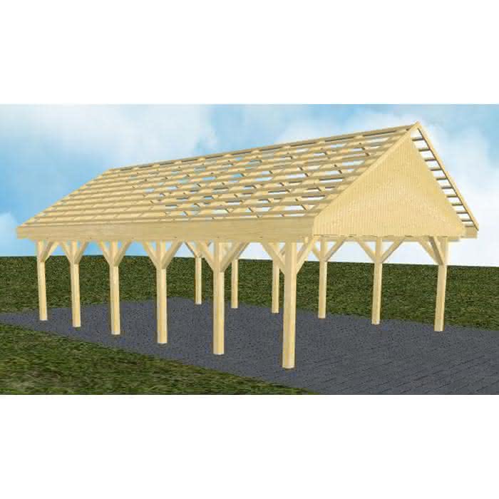 Mölln LO classic 605x903 cm Lang (903 cm) | ohne Pfannen u. Entwässerung | Kiefer KDI