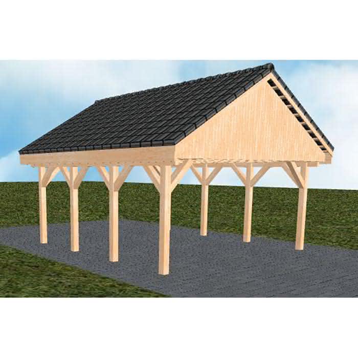 Minden KD perfect 505x573 cm Kurz (573 cm) | komplett | Fichte Leimholz natur