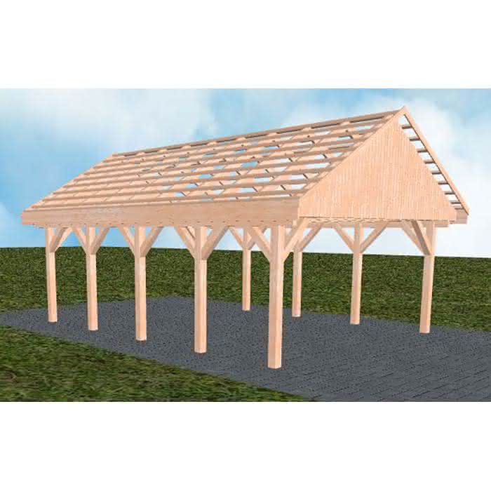 Minden MO natur 505x723 cm Mittel (723 cm) | ohne Pfannen u. Entwässerung | Lärche natur