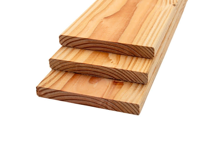 Konstruktionsholz Douglasie 19 x 140 x 4000 mm gehobelt und gefast 19 x 140 x 4000 mm