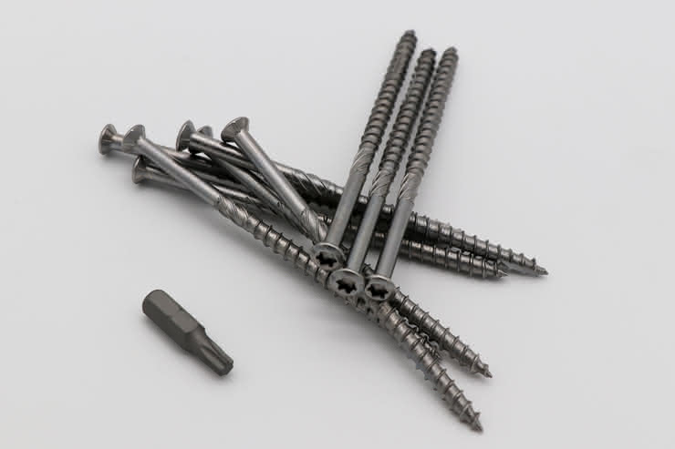 Edelstahl-Schraube "Cut" 5,0x100 mm 100 Stück T25 5,0 x 100 mm 100 Stück