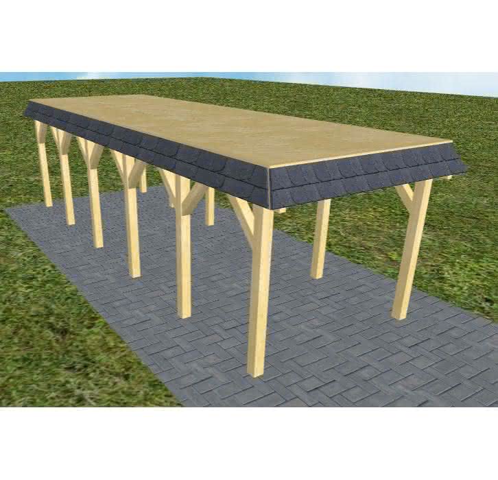 Gettorf LG classic 305x879 cm Lang (879 cm) | vorbereitet für Gründach | Kiefer KDI