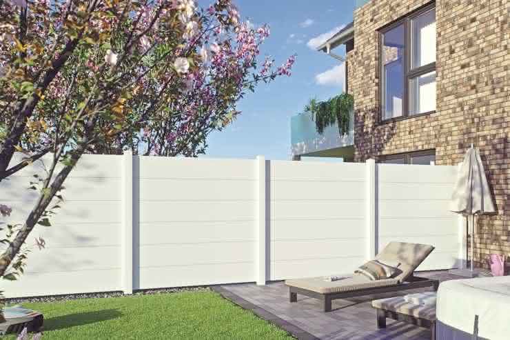 Joda FIX 2 - PVC Sichtschutzzaun als Stecksystem